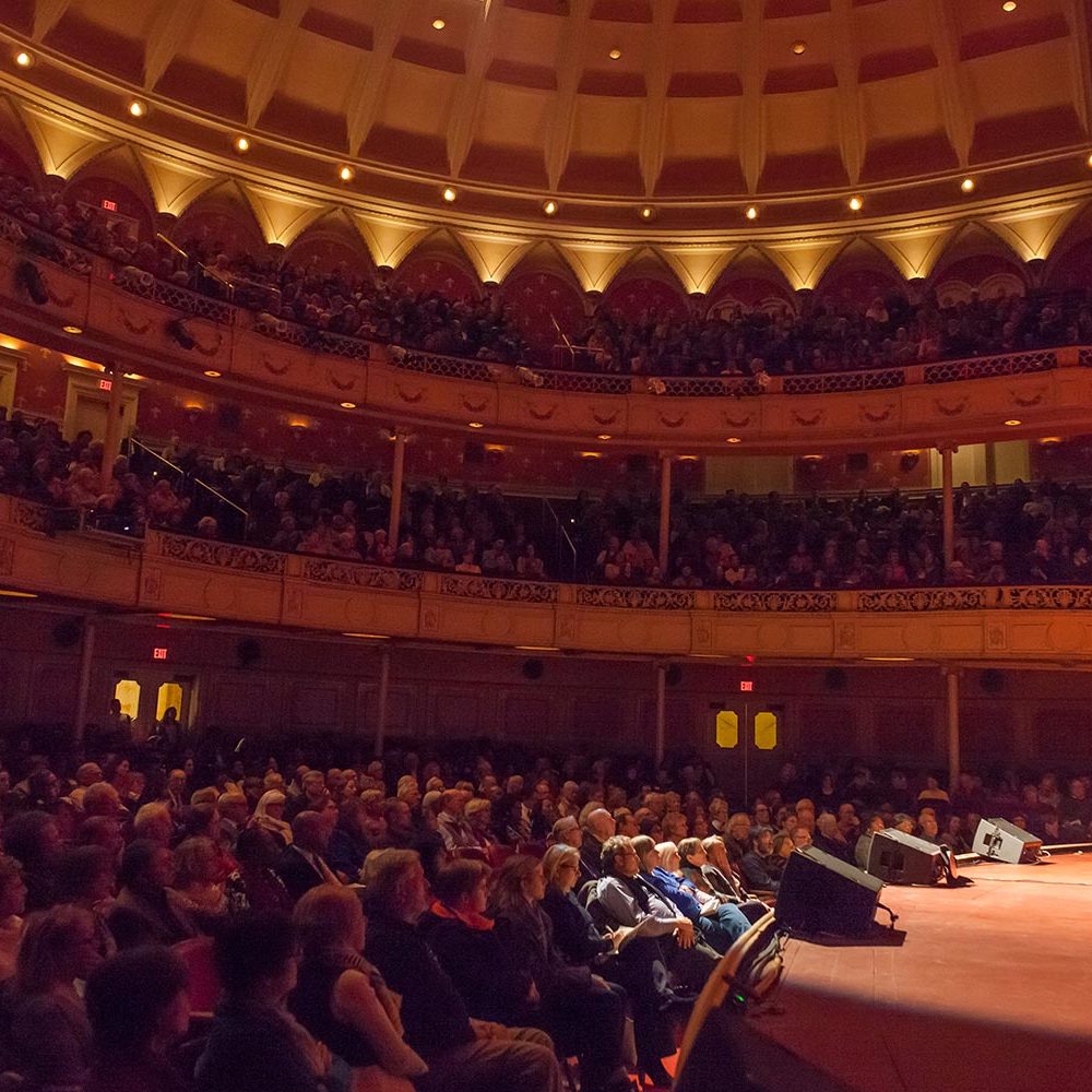 Bryan Stevenson on stage with Pittsburgh Arts & Lectures