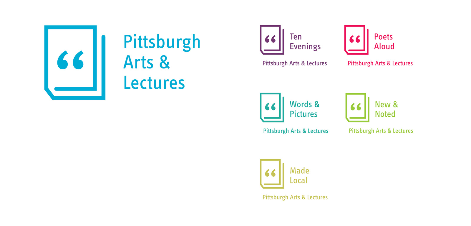 Pittsburgh Arts & Lectures logos